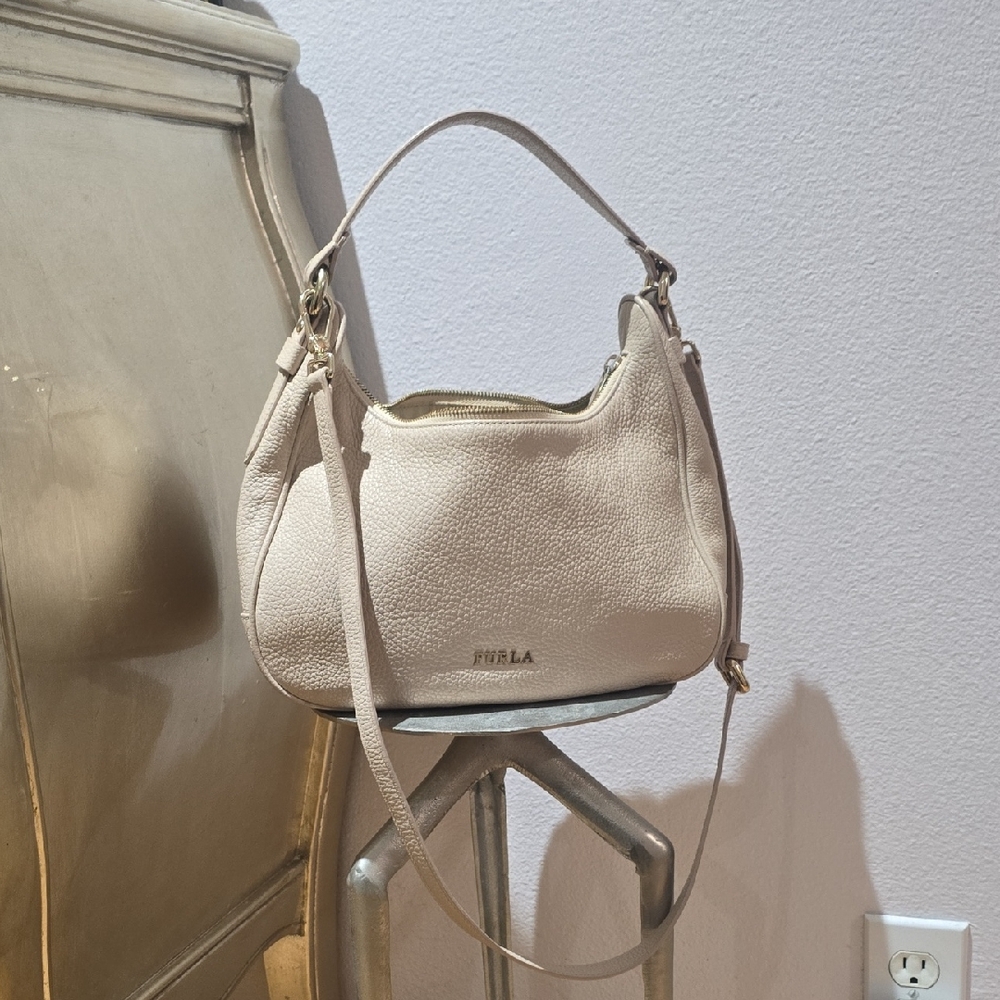 Furla Beige Hobo Bag Amazing Clean Condition